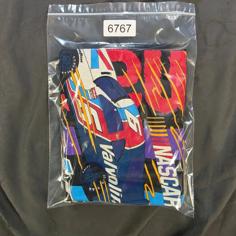 NASCAR Mark Martin Valvoline Racing T Shirt Black XL #6 Ford Thunderbird Vtg 90s